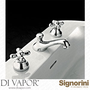 Signorini 90173400 Three-Hole Basin Mixer Provided with Pop-Up Waste Set Spare Parts