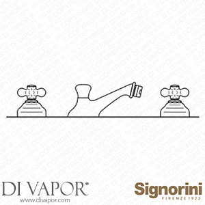 Signorini 90174400 Three-Hole Bidet Mixer Provided with Pop-Up Waste Set Spare Parts