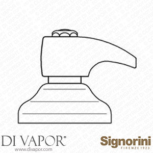 Signorini 90175200.PE External Part Two-Way Diverter for Built-In Part Cod. 90 00 0591 Spare Parts