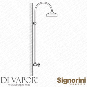 Signorini 90176900 External Shower Group Provided with Head Shower Spare Parts