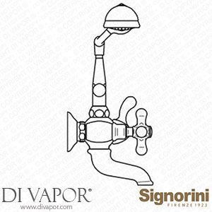 Signorini 90177000 External Bath Group Provided with Hand Shower Set Spare Parts