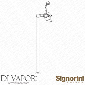 Signorini 90177020 External Bath Group Provided Pillars with Hand Shower Set Spare Parts