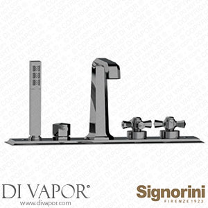 Signorini 90187500 Deck Mounted Bath Group Provided with Jet Spout Spare Parts