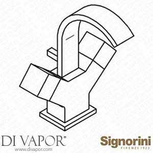 Signorini 90244200 Bidet Mixer Provided with Pop-Up Waste Spare Parts