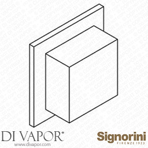 Signorini 90245000.PE External Part Block Built-In Valve for Built-In Part Cod. 90 00 0245 Spare Parts