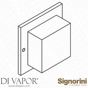 Signorini 90245200.PE External Part Two-Way Diverter for Built-In Part Cod. 90 00 0246-1 Spare Parts