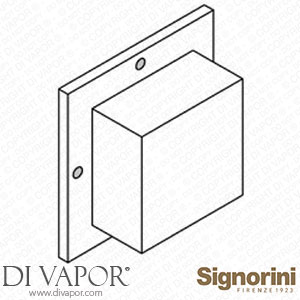 Signorini 90245300.PE External Part Three-Way Diverter for Built-In Part Cod. 90 00 0246 Spare Parts