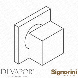 Signorini 90246010.PE External Part Shower Mixer for Built-In Part Cod. 90 00 0601 Spare Parts