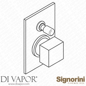 Signorini 90246100.PE External Part Shower Mixer with Diverter for Built-In Part Cod.90 00 0600 Spare Parts