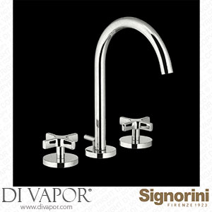 Signorini 90253400 Three-Hole Basin Group Provided with Pop-Up Waste Set Spare Parts