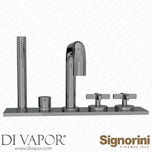 Signorini 90257500 Deck Mounted Bath Group Provided with Jet Spout Spare Parts