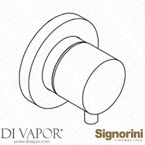 Signorini 90286010.PE External Part Shower Mixer for Built-In Part Cod.90 00 0601 Spare Parts