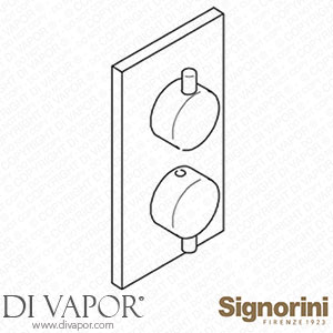 Signorini 90286200.PE External Part Thermostatic Mixer for Built-In Part Cod. 90 00 0607 Spare Parts
