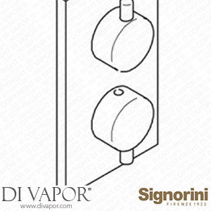 Signorini 90286400.PE External Part Thermostatic Mixer for Built-In Part Cod. 90 00 0608 Spare Parts