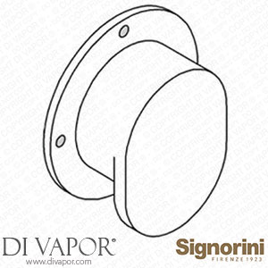 Signorini 90325300.PE External Part Three-Way Diverter for Built-In Part Cod.90 00 0246 Spare Parts