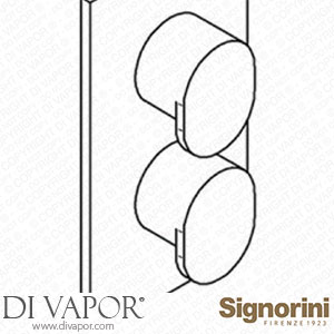Signorini 90326400.PE External Part Thermostatic Mixer for Built-In Part Cod. 90 00 0608 Spare Parts