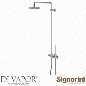 Signorini 90336800 Exposed Shower Mixer Provided with Shower Head and Hand Shower Spare Parts