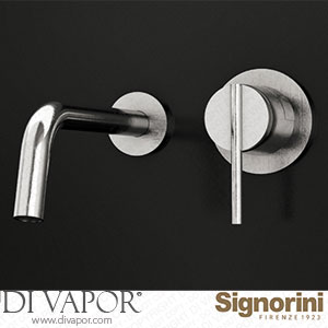 Signorini 90342100.PE External Part Basin Mixer - 180Mm Spout - for Built-In Part Cod. 90 00 252 Spare Parts