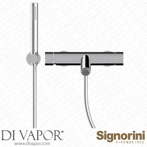 Signorini 90427000 Exposed Bath Mixer Provided with Hand Shower Set Spare Parts
