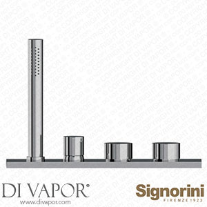 Signorini 90427400 Deck Mounted Bath Mixer without Jet Spout Spare Parts