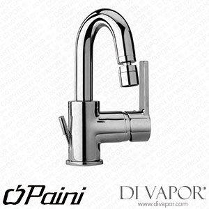 Paini 90CR251 Le Mans Single-Lever Bidet Mixer Tap with Swivel Tube Spout 1