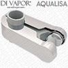 Aqualisa 910314 25MM CHROME/GREY PINCH GRIP HANDSET HOLDER (645101)