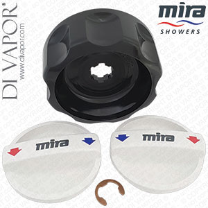 Mira 8 (916.92) White Temperature and Flow Control Knobs