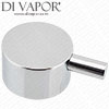 Round Chrome Flow Control Handle for CVP Concealed Shower Valve - 94Y78SN Compatible Spare