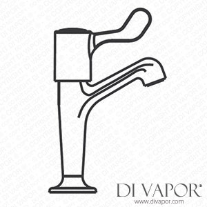 Heatrae Sadia 95.970.318 Pack W Chrome Hot & Cold Pillar Taps with 1/4 Turn Short Lever Spare Parts