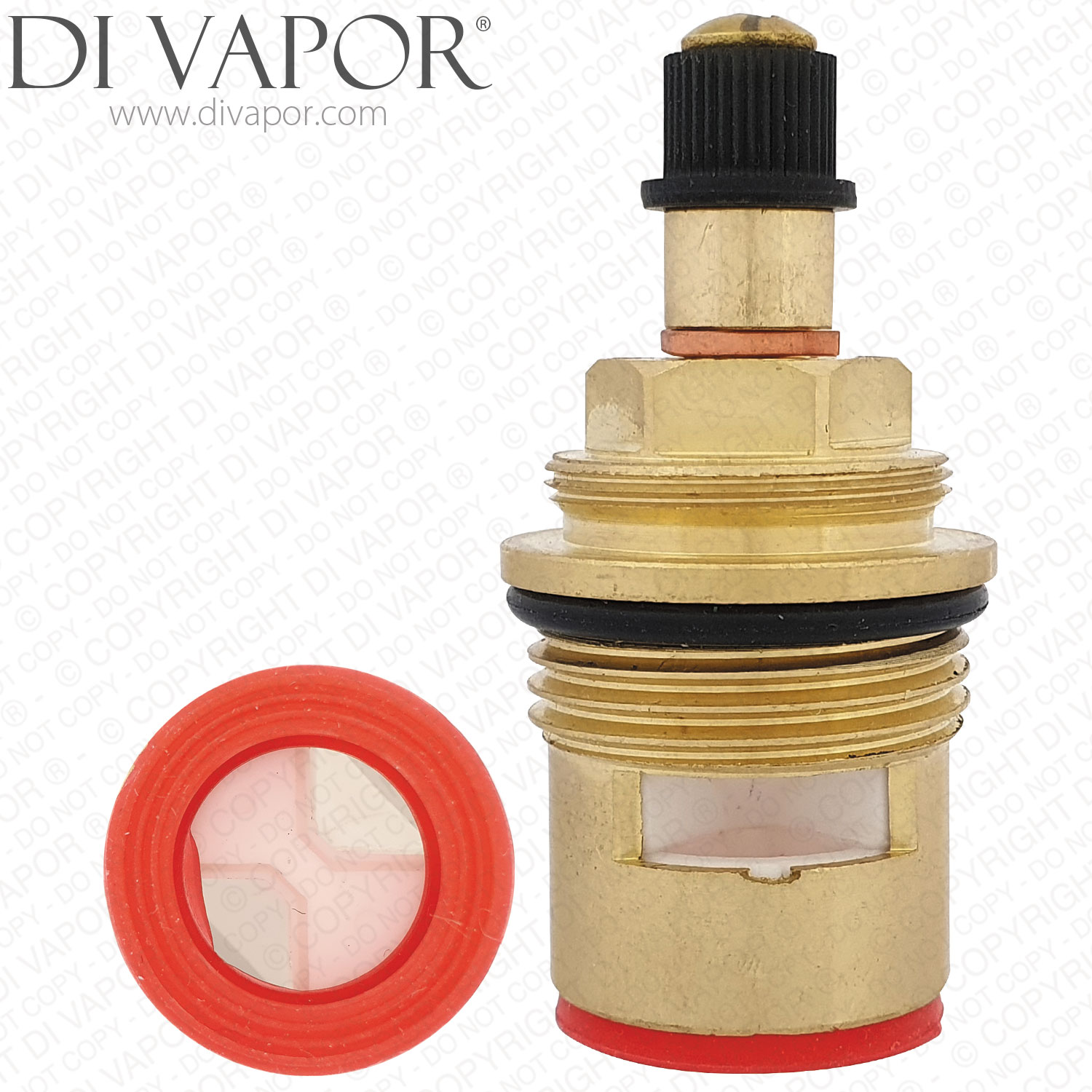 Bath Tap Replacement Cartridge 36 splines 3/4" 56mm Clockwise Open