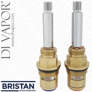 Bristan Cartridge Spares Cold and Hot Pair Chrome