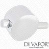 Round Chrome Temperature Control Handle for Better Bathrooms BEB77627 Thermostatic Cartridge - 9E73546 Compatible Spare