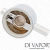 Round Chrome Temperature Control Handle