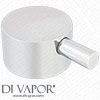 Round Chrome Flow Control Handle - 9Y84WYT Compatible Spare
