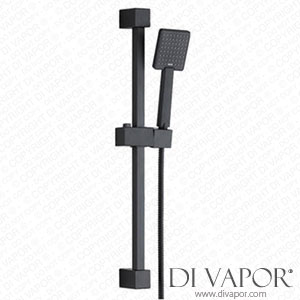 Better Bathrooms A1/BeBa_27191 Grade A1 - Matt Black Square Shower Slide Rail Kit - Zana Spare Parts