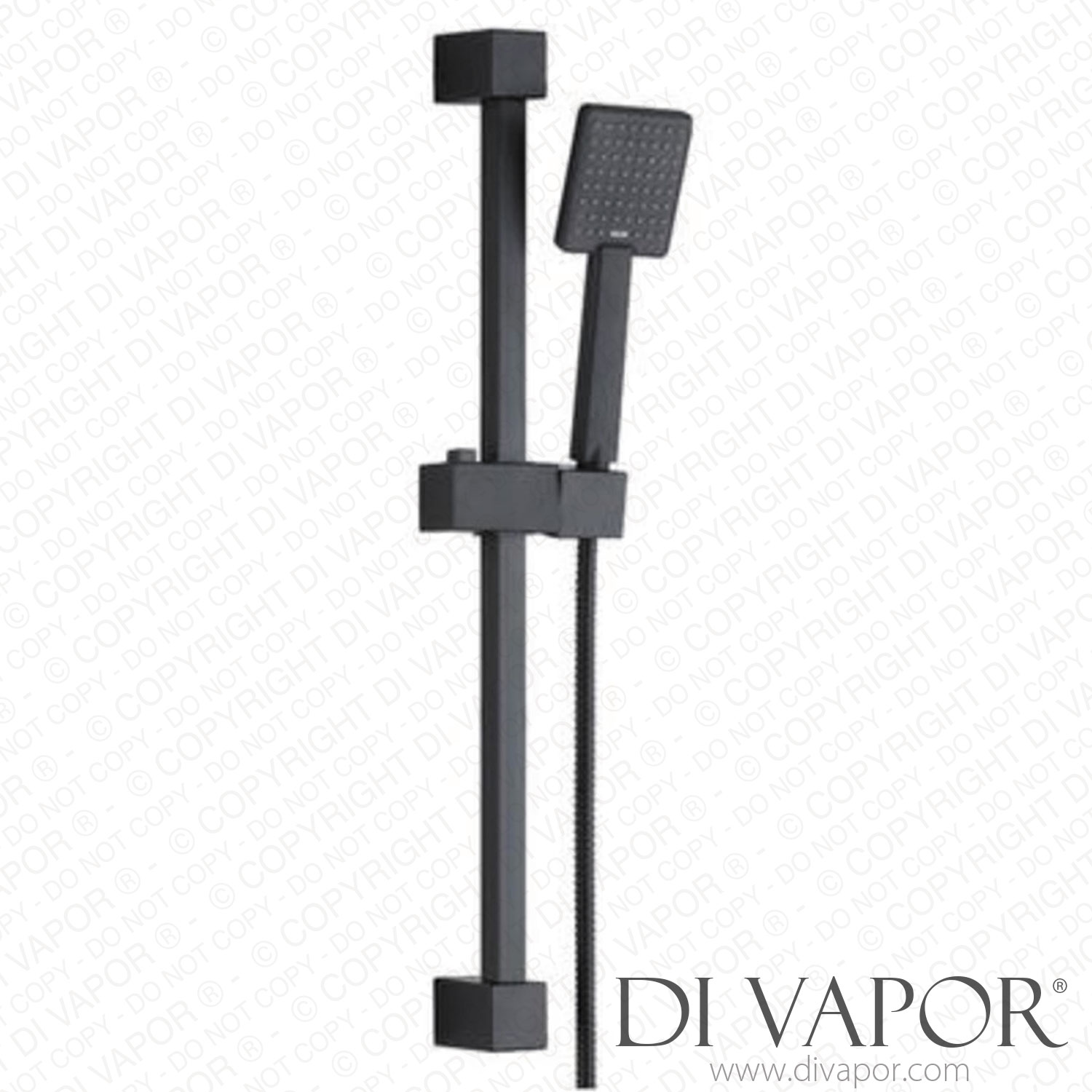 Better Bathrooms A1/BeBa_27191 Grade A1 Matt Black Square Shower