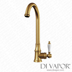 Better Bathrooms A1/BeBa_27304 Grade A1 - Box Opened Taylor & Moore Hastings Traditional Kitchen Mixer Tap with Swivel Spout & Single Lever - Brushed Gold Spare Parts