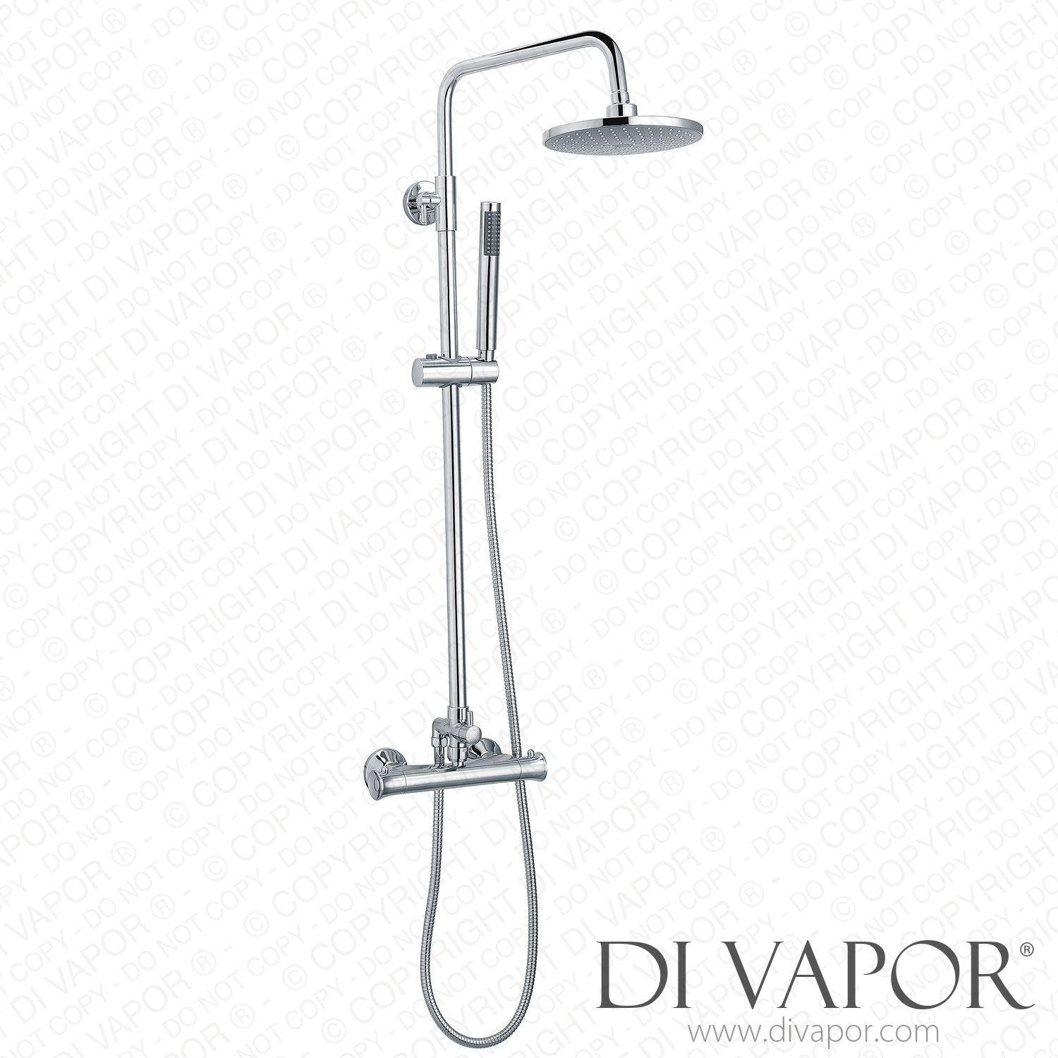Better Bathrooms A1/BeBa_8918 Grade A1 Vira Round Riser Slide Shower