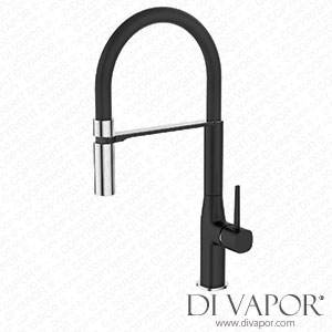 Better Bathrooms A1/TMT049 Grade A1 - Box Opened Enza Zetland Matt Black Pull Out Kitchen Mixer Tap Spare Parts