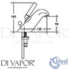 Ideal Standard A1165AA Mixer Spare Diagram