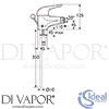 Ideal Standard A1397AA Mixer Spare Diagram