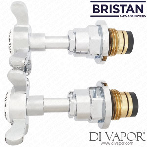 Pair of Bristan A27VHR2 Tap Cartridges Handles for 1901 Trinity Basin Taps half Inch