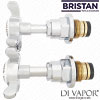 Pair of Bristan Tap Cartridges & Handles for 1901 & Trinity Basin Taps - 1/2 Inch