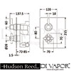 Hudson Reed A3003V A3605 Spare Parts Diagram