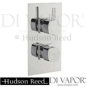 Hudson Reed A3010-A3239 Kia/Jule Twin Concealed Thermostatic Shower Valve with Minimalist Square fixed head & arm Spare Parts