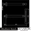 Hudson Reed T Bar fixed head Spare Parts Diagram