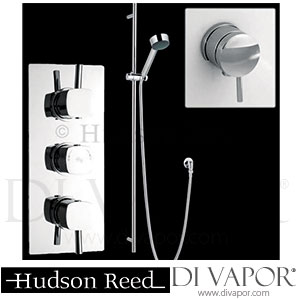 Hudson Reed Kia Triple Shower Valve, Kew Slider Rail Kit & Freeflow Spare Parts