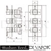 Hudson Reed A3011 A3288 A3287 Spare Parts Diagram