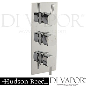 Hudson Reed A3011-A3288-A3287 Kia/Jule Triple Concealed Thermostatic Shower Valve with P-zazz slider rail kit and P-zazz fixed head Spare Parts