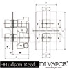 Hudson Reed A3013 A3218 Kubix Shower Valve Spare Diagram